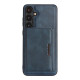 For Samsung Galaxy S24+ 5G Kalebol Strong Magnetic MagSafe Tri-Fold Wallet Leather Phone Case(Blue)