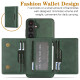 For Samsung Galaxy S24+ 5G Kalebol Strong Magnetic MagSafe Tri-Fold Wallet Leather Phone Case(Green)