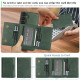 For Samsung Galaxy S24+ 5G Kalebol Strong Magnetic MagSafe Tri-Fold Wallet Leather Phone Case(Green)