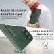 For Samsung Galaxy S24+ 5G Kalebol Strong Magnetic MagSafe Tri-Fold Wallet Leather Phone Case(Green)