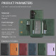 For Samsung Galaxy S24+ 5G Kalebol Strong Magnetic MagSafe Tri-Fold Wallet Leather Phone Case(Green)