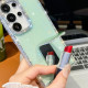 For Samsung Galaxy S24+ 5G Rhinestone Glitter TPU 4-corners Anti-fall Phone Case with Holder(Light Pink)