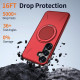 For Samsung Galaxy S24+ 5G Kalebol Magnetic MagSafe Rotation Holder PC Phone Case(Red)