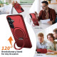For Samsung Galaxy S24+ 5G Kalebol Magnetic MagSafe Rotation Holder PC Phone Case(Red)