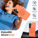 For Samsung Galaxy S24+ 5G Kalebol Magnetic MagSafe Rotation Holder PC Phone Case(Orange)