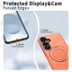 For Samsung Galaxy S24+ 5G Kalebol Magnetic MagSafe Rotation Holder PC Phone Case(Orange)
