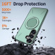 For Samsung Galaxy S24+ 5G Kalebol Magnetic MagSafe Rotation Holder PC Phone Case(Grey Green)