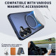 For Samsung Galaxy S24+ 5G Kalebol Magnetic MagSafe Rotation Holder PC Phone Case(Blue)