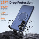 For Samsung Galaxy S24+ 5G Kalebol Magnetic MagSafe Rotation Holder PC Phone Case(Blue)