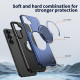 For Samsung Galaxy S24+ 5G Kalebol Magnetic MagSafe Rotation Holder PC Phone Case(Blue)
