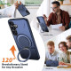 For Samsung Galaxy S24+ 5G Kalebol Magnetic MagSafe Rotation Holder PC Phone Case(Blue)
