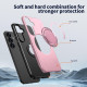 For Samsung Galaxy S24+ 5G Kalebol Magnetic MagSafe Rotation Holder PC Phone Case(Pink)