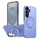For Samsung Galaxy S24+ 5G Kalebol Magnetic MagSafe Rotation Holder PC Phone Case(Lilac)