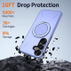 For Samsung Galaxy S24+ 5G Kalebol Magnetic MagSafe Rotation Holder PC Phone Case(Lilac)