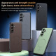 For Samsung Galaxy S24+ 5G Plain Leather MagSafe Shockproof Phone Case(Brown)