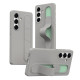 For Samsung Galaxy S24+ 5G Intelligent Control Button Wristband Phone Case(Titanium Gunmetal)