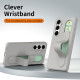 For Samsung Galaxy S24+ 5G Intelligent Control Button Wristband Phone Case(Titanium Gunmetal)