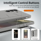 For Samsung Galaxy S24+ 5G Intelligent Control Button Wristband Phone Case(Titanium Gunmetal)