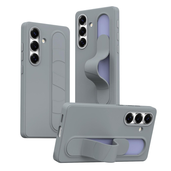 For Samsung Galaxy S24+ 5G Intelligent Control Button Wristband Phone Case(Space Gray)