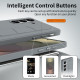 For Samsung Galaxy S24+ 5G Intelligent Control Button Wristband Phone Case(Space Gray)