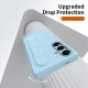 For Samsung Galaxy S24+ 5G Intelligent Control Button Wristband Phone Case(Far Peak Blue)