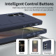 For Samsung Galaxy S24+ 5G Intelligent Control Button Wristband Phone Case(Sapphire blue)