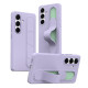 For Samsung Galaxy S24+ 5G Intelligent Control Button Wristband Phone Case(Lola Purple)