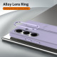 For Samsung Galaxy S24+ 5G Intelligent Control Button Wristband Phone Case(Lola Purple)
