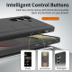 For Samsung Galaxy S24+ 5G Intelligent Control Button Wristband Phone Case(Titanium Shadow Black)