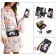 For Samsung Galaxy S24+ 5G Crossbody Flower Multi-functional Buckle Zipper Wallet Vegan Leather Phone Case(Green)