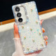 For Samsung Galaxy S24+ 5G Rhinestone Glitter 3D Tulip Four-Corner Shockproof Phone Case(Transparent Stars)