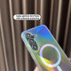 For Samsung Galaxy S24+ 5G Glossy Color-Plated MagSafe Shockproof Phone Case(Colorful Diamond Lattice)