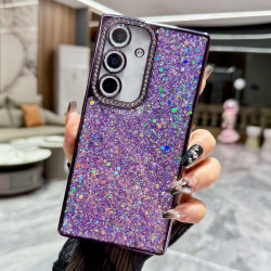 For Samsung Galaxy S24+ 5G Diamond Glitter Sequins TPU Phone Case(Purple)