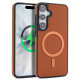 For Samsung Galaxy S24+ 5G Kalebol Carbon Fiber MagSafe Phone Case(Brown)