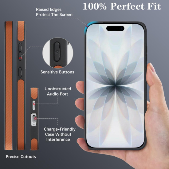 For Samsung Galaxy S24+ 5G Kalebol Carbon Fiber MagSafe Phone Case(Brown)