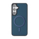 For Samsung Galaxy S24+ 5G Kalebol Carbon Fiber MagSafe Phone Case(Blue)