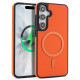 For Samsung Galaxy S24+ 5G Kalebol Carbon Fiber MagSafe Phone Case(Orange)