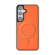 For Samsung Galaxy S24+ 5G Kalebol Carbon Fiber MagSafe Phone Case(Orange)