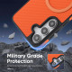 For Samsung Galaxy S24+ 5G Kalebol Carbon Fiber MagSafe Phone Case(Orange)
