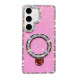 For Samsung Galaxy S24+ 5G Rhinestone Glitter Kickstand Dual-side IMD Phone Case(Glitter Light Purple)