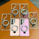 For Samsung Galaxy S24+ 5G Rhinestone Glitter Kickstand Dual-side IMD Phone Case(Glitter Transparent)