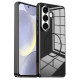 For Samsung Galaxy S24+ 5G Electroplated Metal Button Shockproof Magnetic Phone Case(Black)