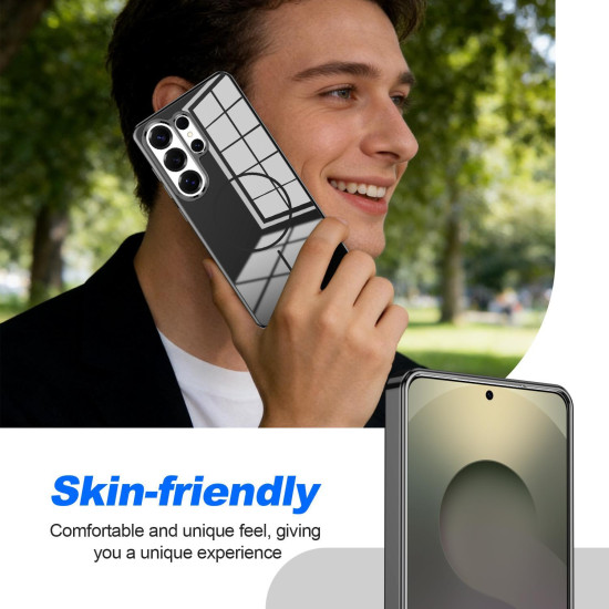 For Samsung Galaxy S24+ 5G Electroplated Metal Button Shockproof Magnetic Phone Case(Black)