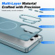 For Samsung Galaxy S24+ 5G Electroplated Metal Button Shockproof Magnetic Phone Case(Blue)