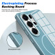 For Samsung Galaxy S24+ 5G Electroplated Metal Button Shockproof Magnetic Phone Case(Blue)