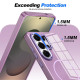 For Samsung Galaxy S24+ 5G Electroplated Metal Button Shockproof Magnetic Phone Case(Purple)