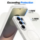 For Samsung Galaxy S24+ 5G Electroplated Metal Button Shockproof Magnetic Phone Case(White)
