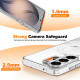 For Samsung Galaxy S24+ 5G Electroplated Cat-Eye Frame Magnetic MagSafe Shockproof Phone Case(White)