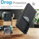 For Samsung Galaxy S24+ 5G Retro Vegan Leather Magnetic Card Holder Back Phone Case(Black)