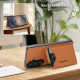 For Samsung Galaxy S24+ 5G Retro Vegan Leather Magnetic Card Holder Back Phone Case(Brown)